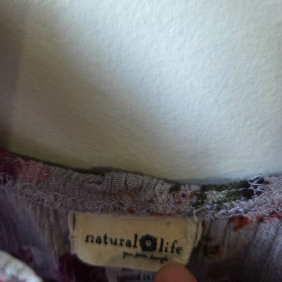 EUC NATURAL LIFE FLORAL LILAC TANK DRESS SIZE M - Picture 13 of 16